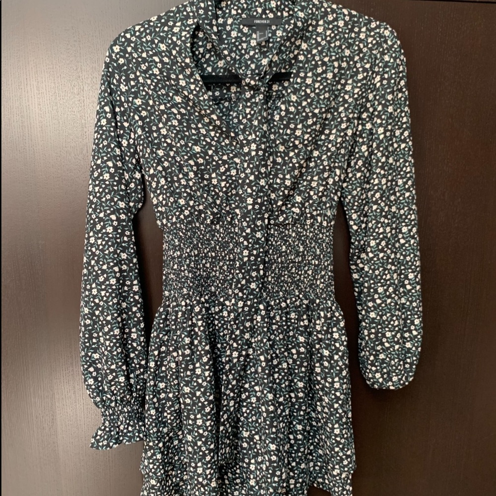 Floral tie dress